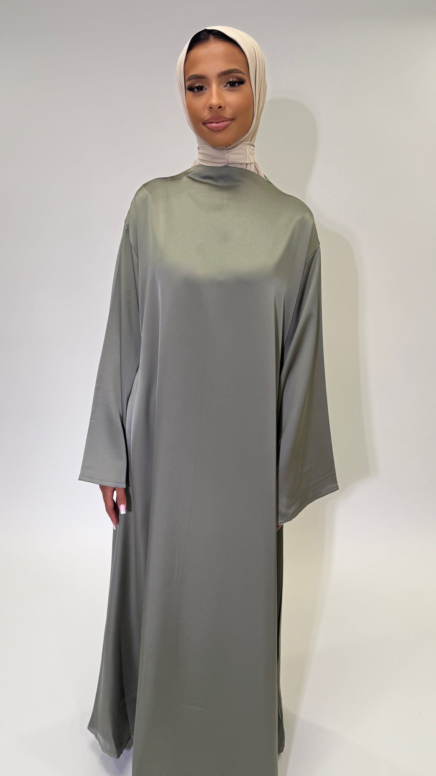 Robe Satin Premium - Vert kaki