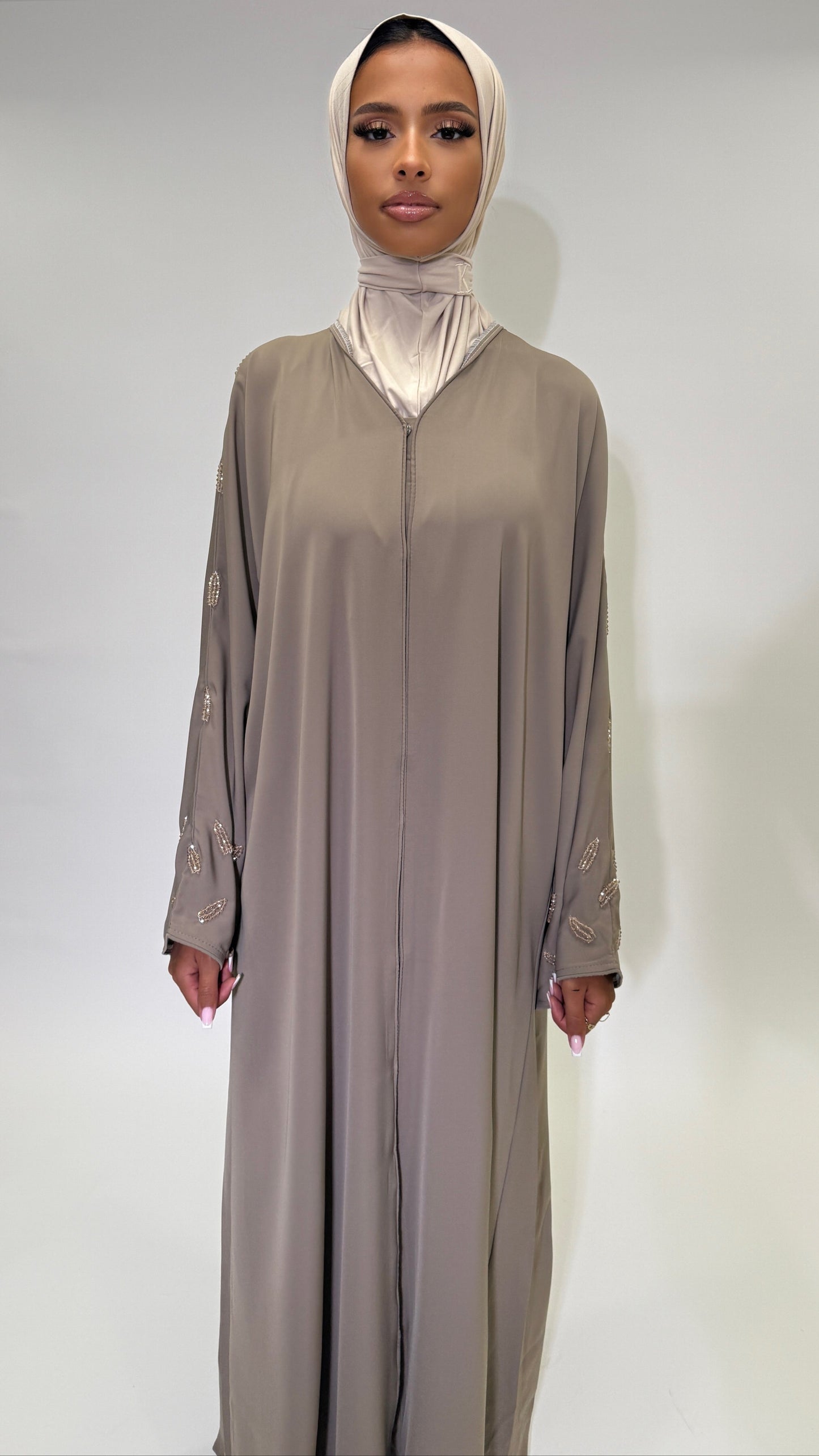 Abaya Ameena - Moss grey