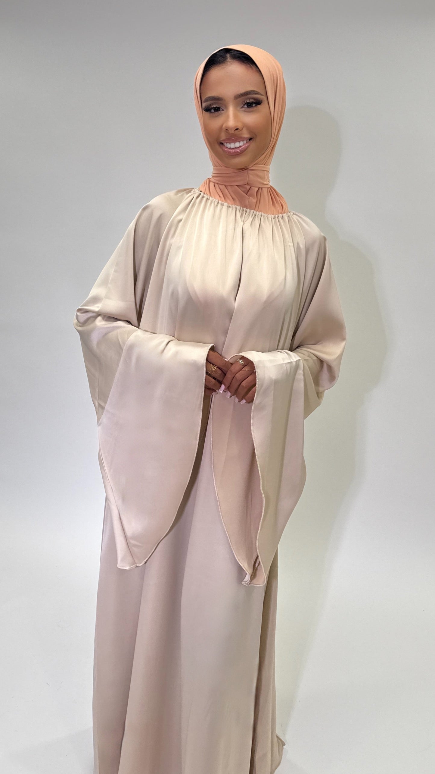 Drapé Dress - Beige
