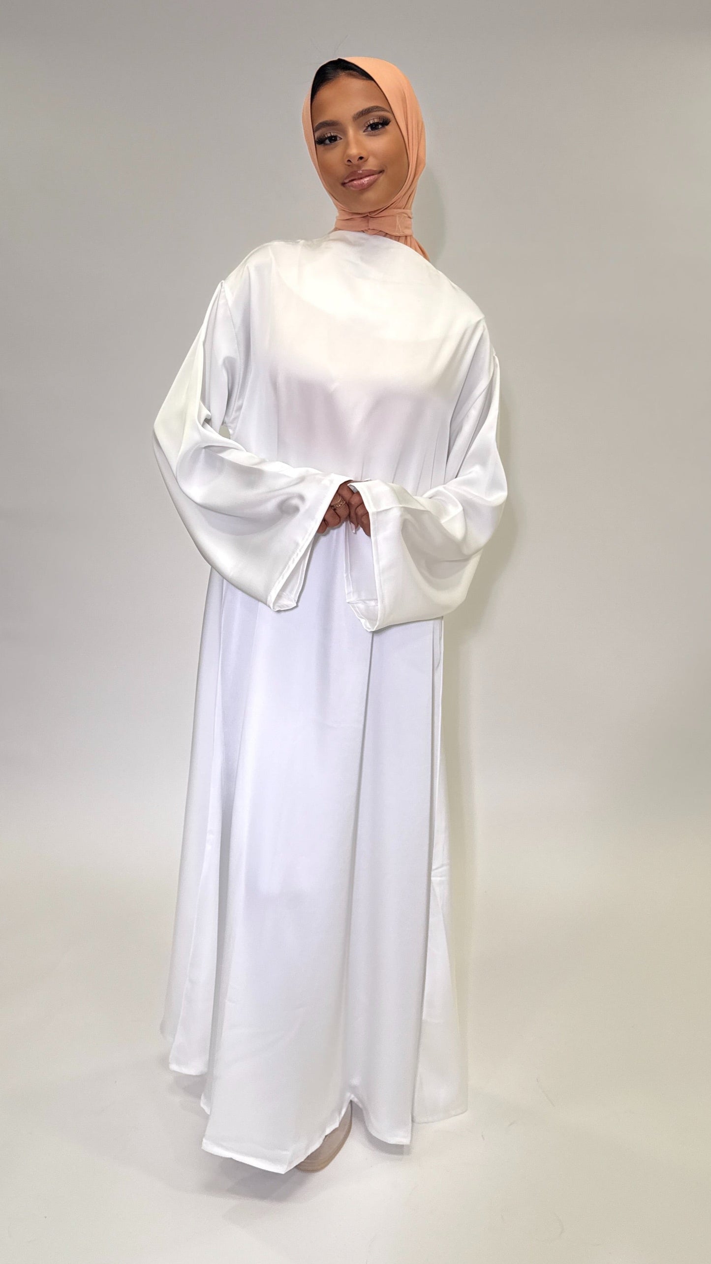Robe Satin Premium - Blanc