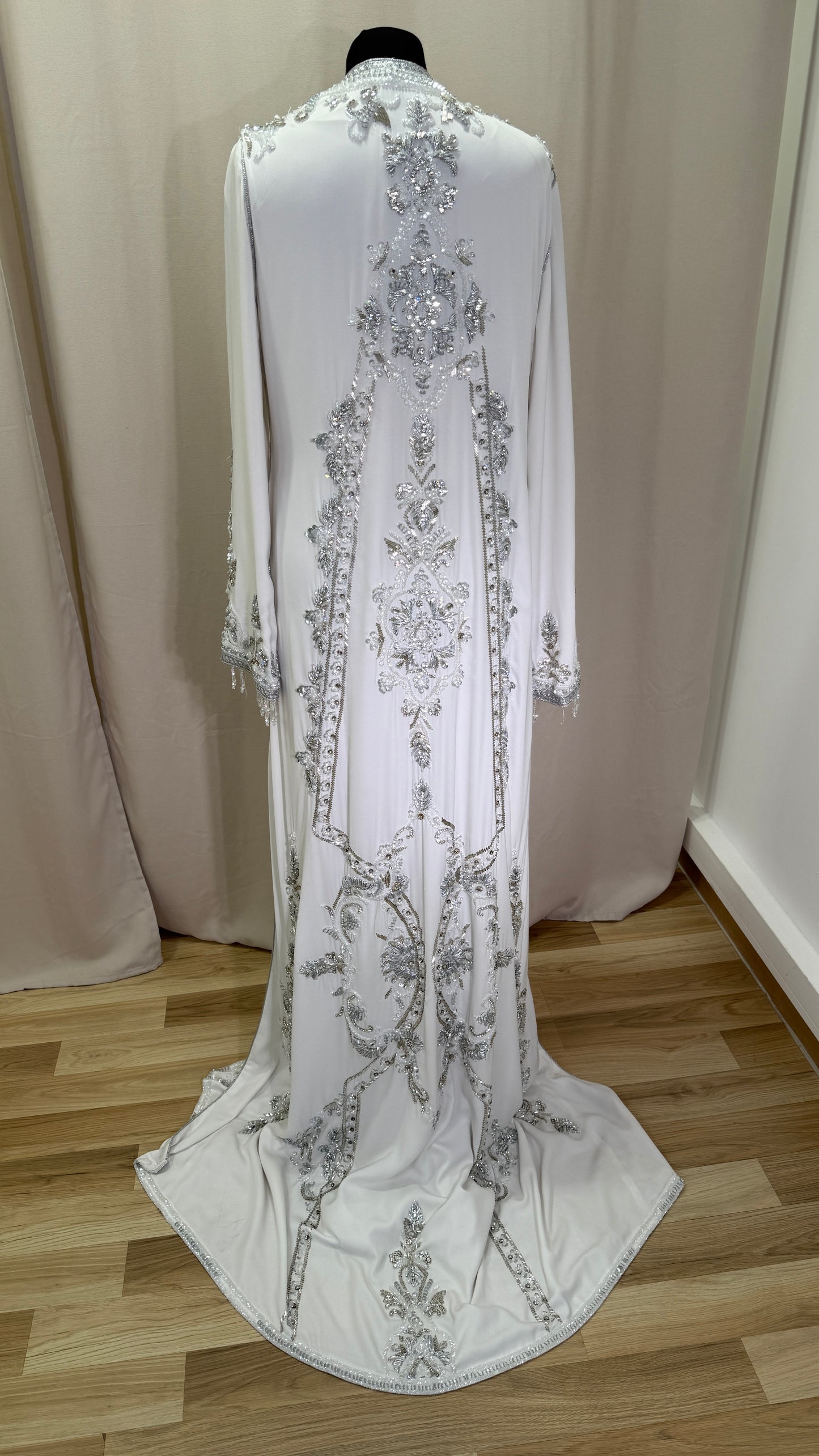 Takchita Blanche & Argent mariée