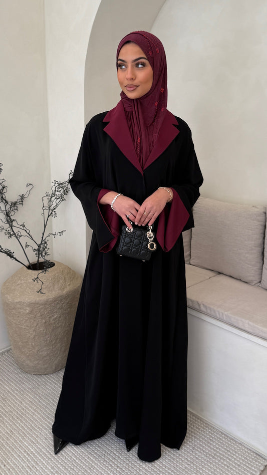 Abaya Ameera Burgundy