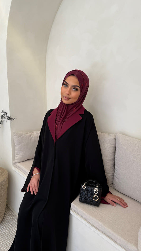 Abaya Ameera Burgundy