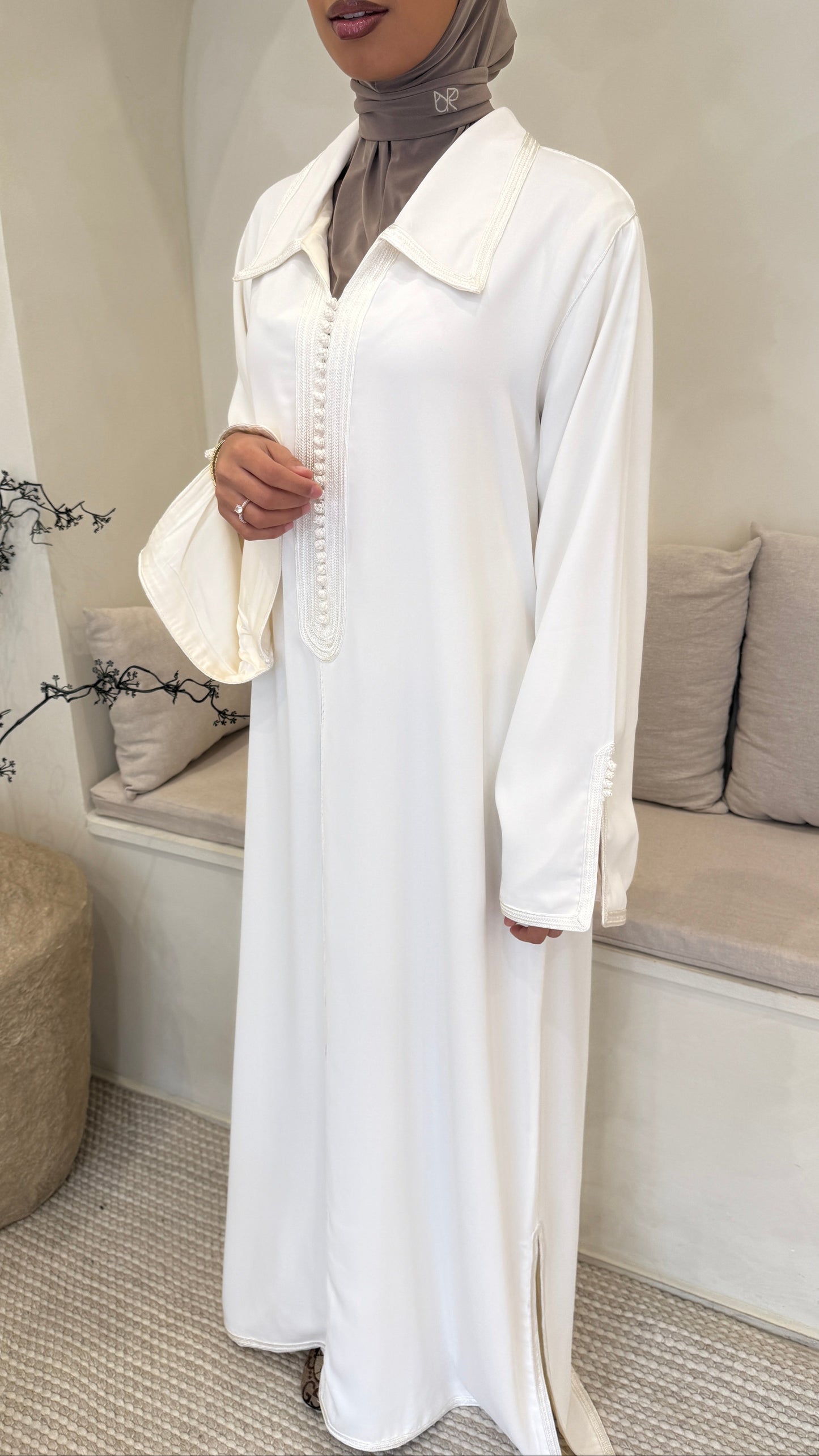 Kaftan Sahar Blanc