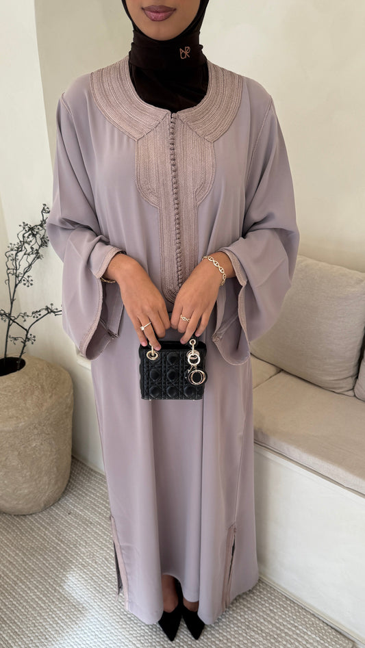 Kaftan Dress Neela Nude Beige