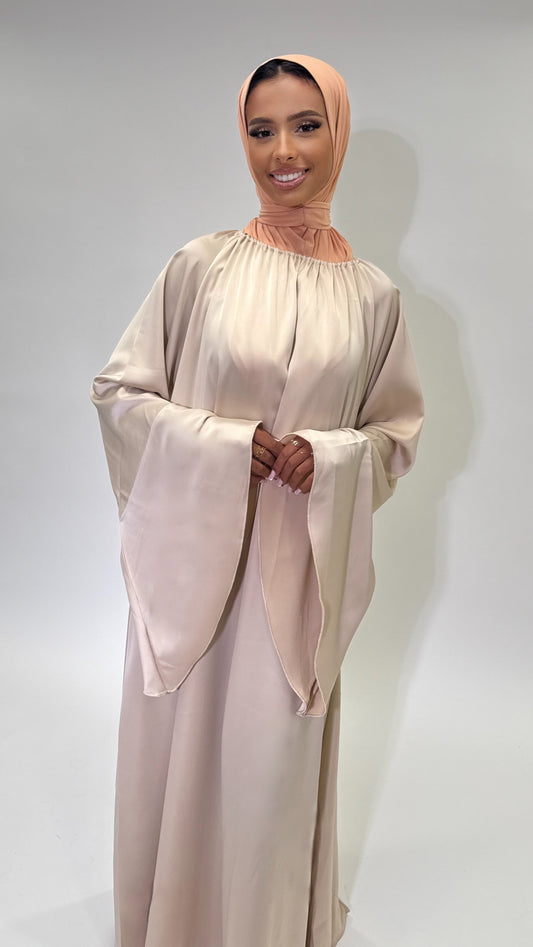 Drapé Dress - Beige