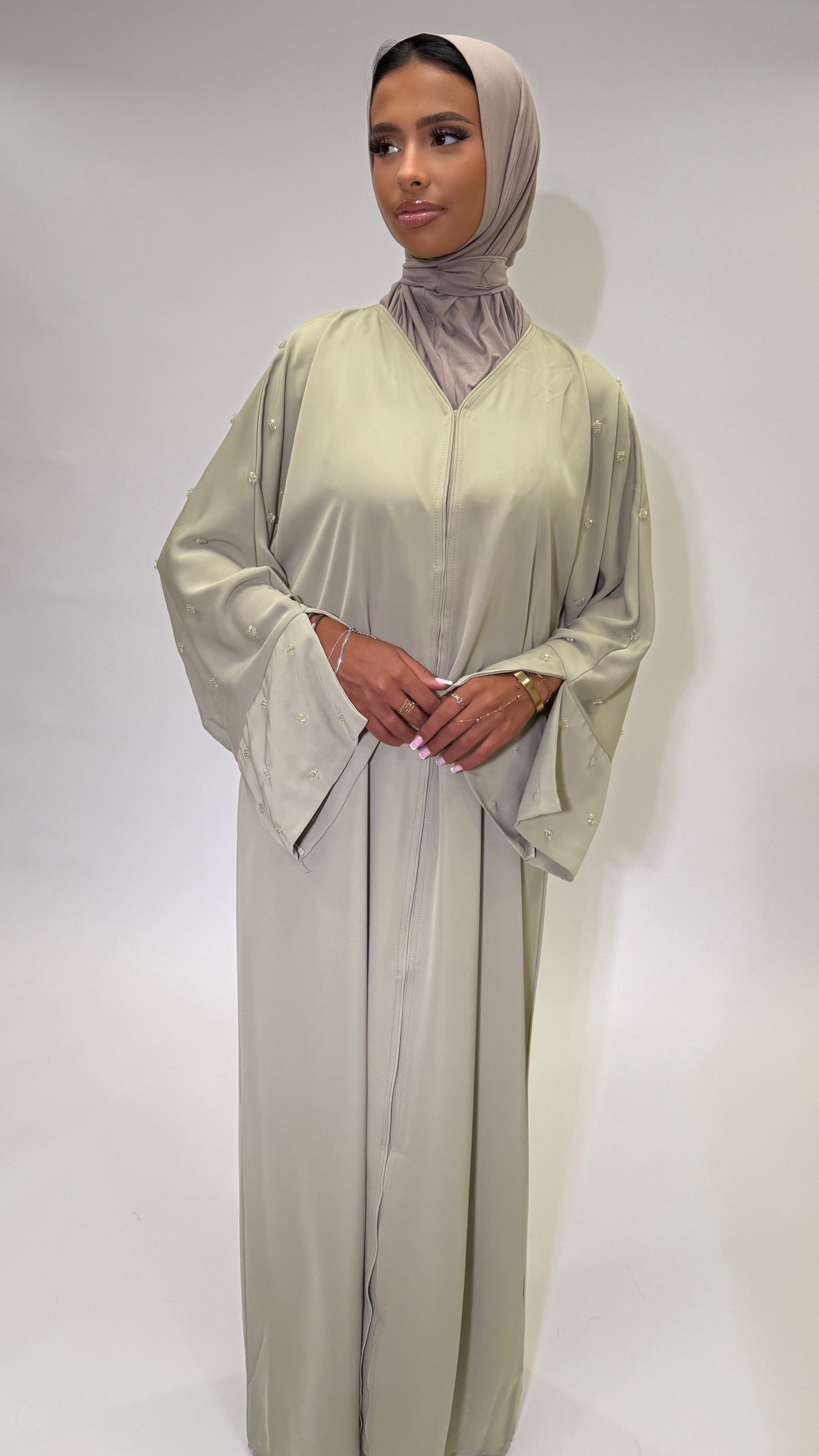 Abaya Noura - Vert sauge