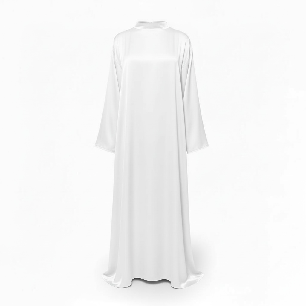 Robe Satin Premium - Blanc