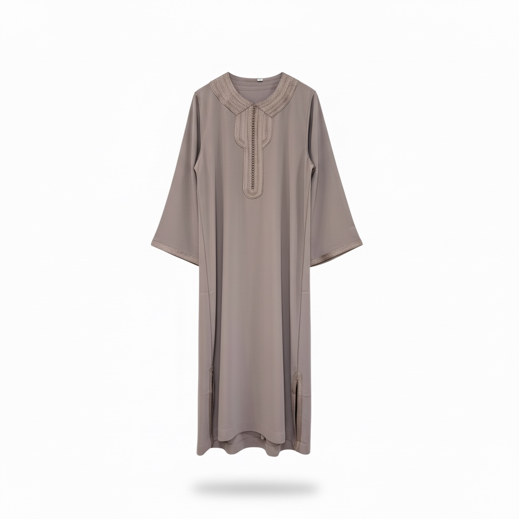 Kaftan Dress Neela Nude Beige